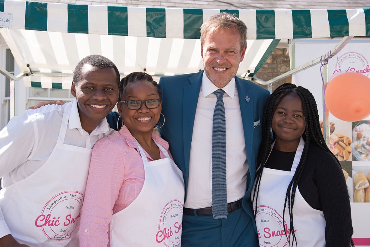 Hannah meets Peter Jones