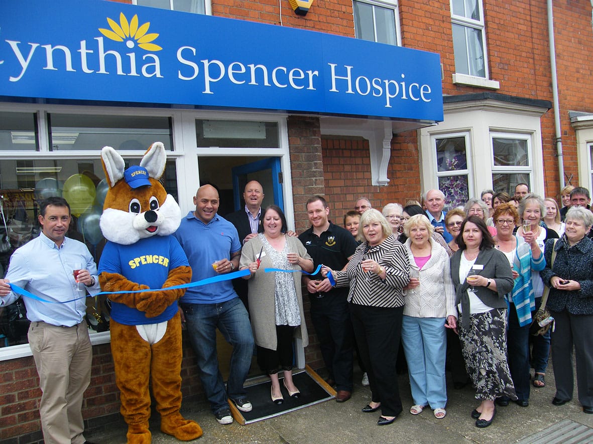 Cynthia Spencer Hospice shop on St Leonard's Road opening in 2012