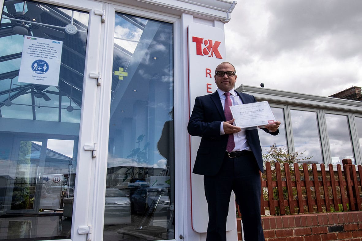 Adrian Timbers with the Which? certificate