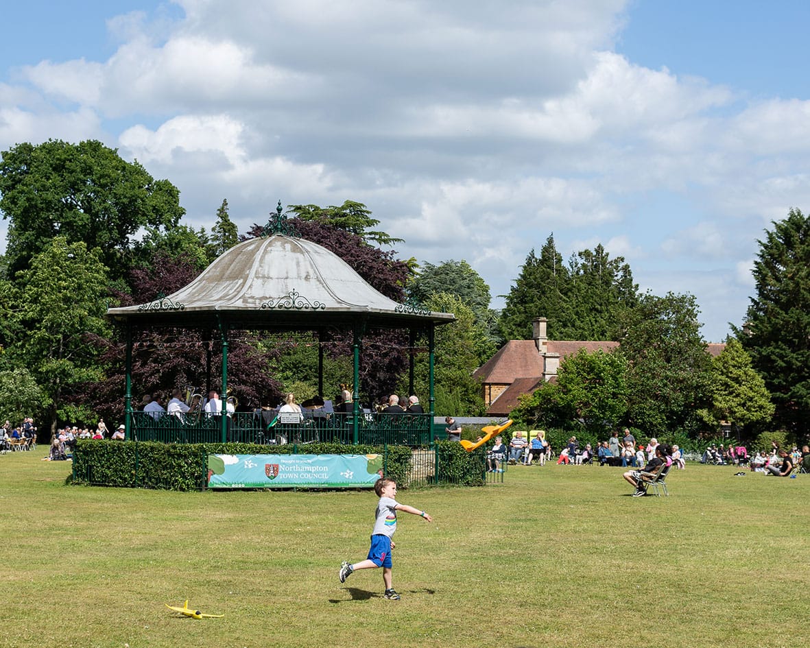 Bandstand in Abington Park Northampton
