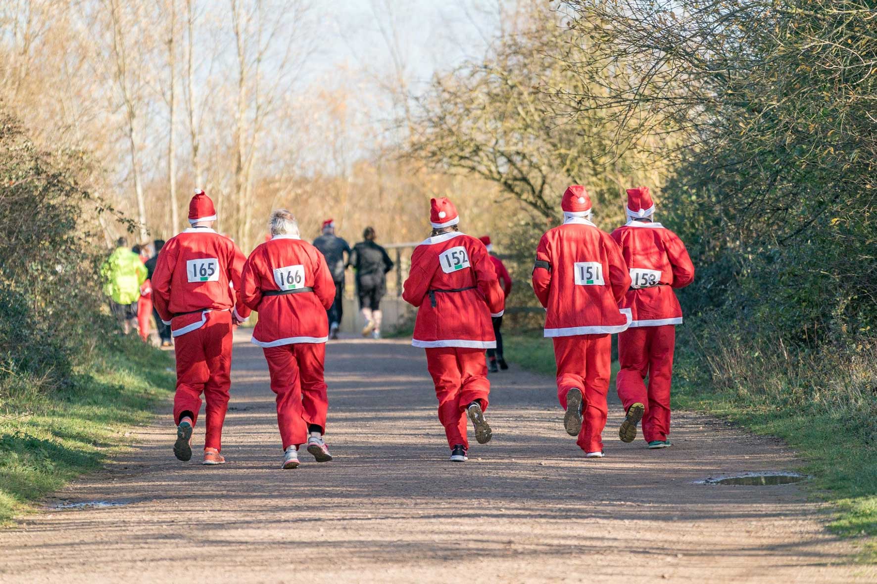 Santa Run at Stanwick Lakes
