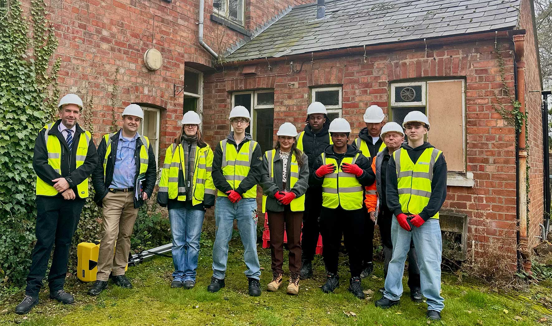 Students from Northampton College at Delapre Abbey